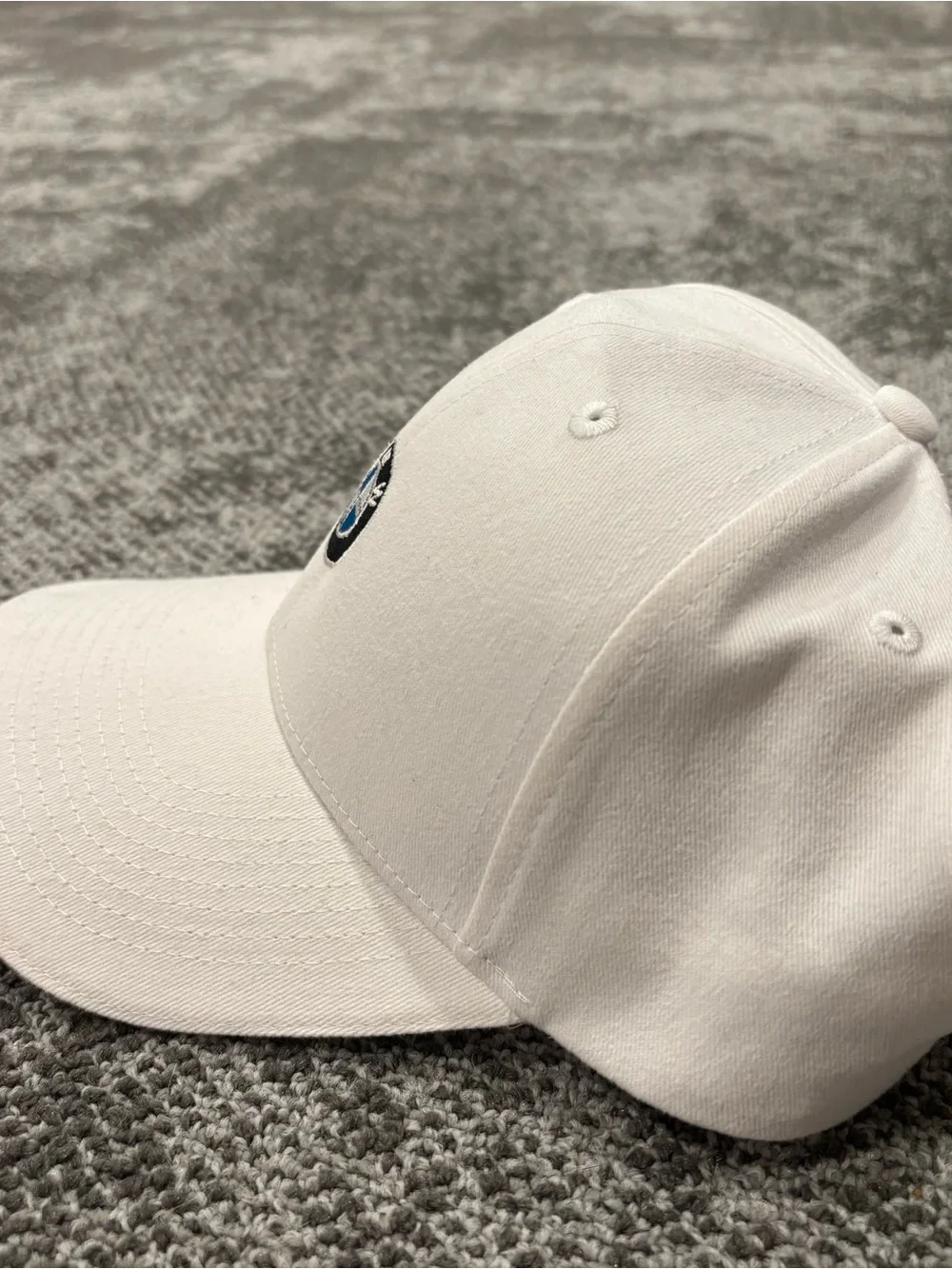 BMW Lifestyle White Classic Logo Adjustable Hat OSFA